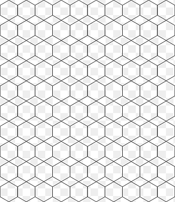 hexágono patrón de ángulo de polígono regular, chinoiserie, blanco, monocromo png thumbnail