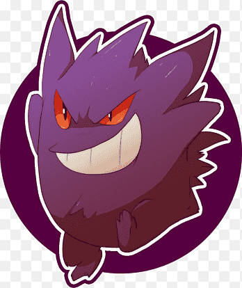 بوكيمون الأسود والأبيض Gengar Haunter Pokémon Drawing ، آخرون, أرجواني, ثديي png thumbnail
