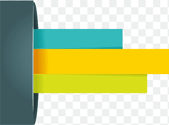 green, yellow, and teal bar illustration, elements PPT, infographic, angle png thumbnail